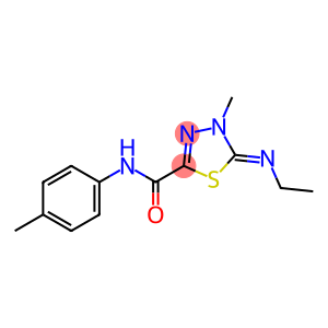 1,3,4-Thiadiazole-2-carboxamide, 5-(ethylimino)-4,5-dihydro-4-methyl-N-(4-methylphenyl)-, (5Z)-
