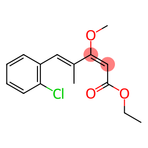 2,4-Pentadienoic acid, 5-(2-chlorophenyl)-3-methoxy-4-methyl-, ethyl ester, (E,E)- (9CI)