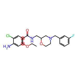 4-amino-5-chloro-2-ethoxy-N-((4-(3-fluorobenzyl)morpholin-2-yl)methyl)benzamide