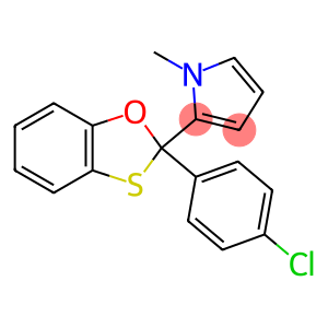 1H-Pyrrole, 2-[2-(4-chlorophenyl)-1,3-benzoxathiol-2-yl]-1-methyl-