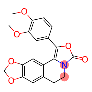 3H-[1,3]Dioxolo[4,5-g]oxazolo[4,3-a]isoquinolin-3-one,  1-(3,4-dimethoxyphenyl)-5,6-dihydro-