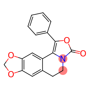 3H-[1,3]Dioxolo[4,5-g]oxazolo[4,3-a]isoquinolin-3-one,  5,6-dihydro-1-phenyl-  (9CI)
