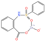 hydroxo(2-(benzenesulfonamido)benzoato)zinc(II)