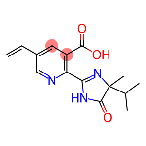 3-Pyridinecarboxylic acid, 2-[4,5-dihydro-4-methyl-4-(1-methylethyl)-5-oxo-1H-imidazol-2-yl]-5-ethenyl-