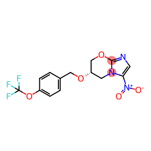 5H-Imidazo[2,1-b][1,3]oxazine, 6,7-dihydro-3-nitro-6-[[4-(trifluoromethoxy)phenyl]methoxy]-, (6S)-