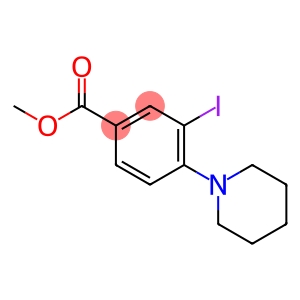 Benzoic acid, 3-iodo-4-(1-piperidinyl)-, methyl ester