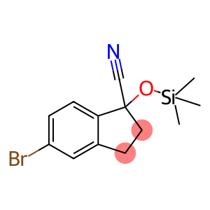 5-溴-1-((三甲基甲硅烷基)氧代)-2,3-二氢-1H-茚-1-甲腈
