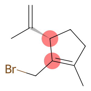 Cyclopentene, 2-(bromomethyl)-1-methyl-3-(1-methylethenyl)-, (3S)-