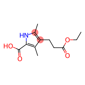 4-(3-乙氧基-3-氧代丙基)-3,5-二甲基-1H-吡咯-2-羧酸