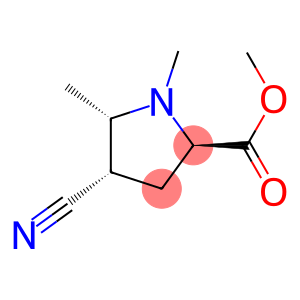 Proline, 4-cyano-1,5-dimethyl-, methyl ester, (2-alpha-,4-ba-,5-ba-)- (9CI)