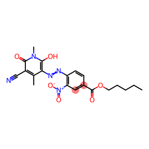 5-[2-Nitro-4-(pentyloxycarbonyl)phenylazo]-3-cyano-6-hydroxy-1,4-dimethyl-2-pyridone