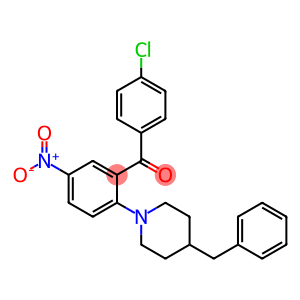 {2-(4-benzyl-1-piperidinyl)-5-nitrophenyl}(4-chlorophenyl)methanone