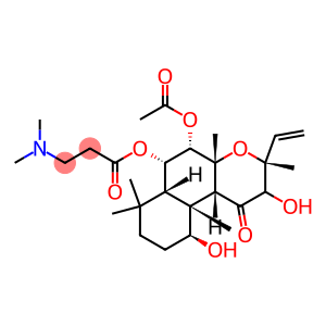 β-Alanine, N,N-dimethyl-, (3R,4aR,5S,6S,6aS,10S,10aR,10bS)-5-(acetyloxy)-3-ethenyldodecahydro-10,10b-dihydroxy-3,4a,7,7,10a-pentamethyl-1-oxo-1H-naphtho[2,1-b]pyran-6-yl ester