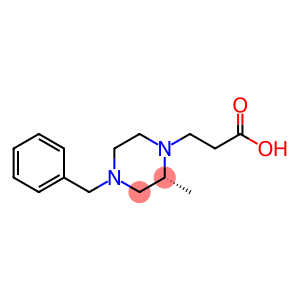 1-Piperazinepropanoic acid, 2-methyl-4-(phenylmethyl)-, (2R)-