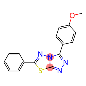 methyl 4-(6-phenyl[1,2,4]triazolo[3,4-b][1,3,4]thiadiazol-3-yl)phenyl ether