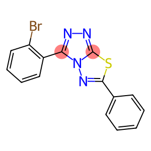 3-(2-bromophenyl)-6-phenyl[1,2,4]triazolo[3,4-b][1,3,4]thiadiazole