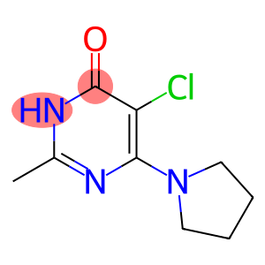 5-氯-2-甲基-6-(1-吡咯烷基)-4-嘧啶醇