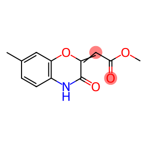 Methyl (2E)-(7-methyl-3-oxo-3,4-dihydro-2H-1,4-benzoxazin-2-ylidene)acetate