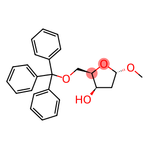 α-D-threo-Pentofuranoside, methyl 2-deoxy-5-O-(triphenylmethyl)-