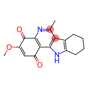 3-methoxy-6-methyl-7,8,9,10-tetrahydro-11H-indolo(3,2-c)quinoline-1,4-dione