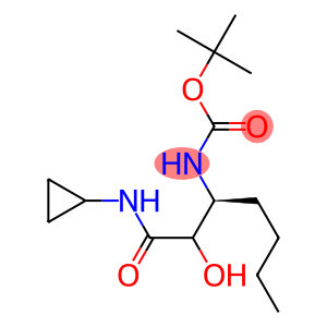 tert-butyl (3S)-1-(cyclopropylaMino)-2-hydroxy-1-oxoheptan-3-ylcarbaMate