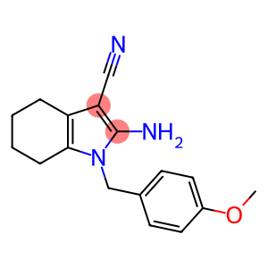 2-AMINO-1-(4-METHOXYBENZYL)-4,5,6,7-TETRAHYDRO-1H-INDOLE-3-CARBONITRILE