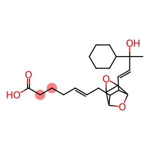 7-(5,6-epoxy-3-(3-cyclohexyl-3-hydroxy-3-methyl-1-propenyl)-7-oxabicyclo(2.2.1)-hept-2-yl)-5-heptenoic acid