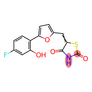 2,4-Thiazolidinedione, 5-[[5-(4-fluoro-2-hydroxyphenyl)-2-furanyl]Methylene]-