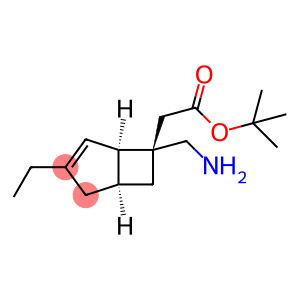 BICYCLO[3.2.0]HEPT-3-ENE-6-ACETIC ACID, 6-(AMINOMETHYL)-3-ETHYL-, 1,1-DIMETHYLETHYL ESTER, (1R,5S,6S)-