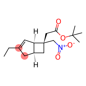 tert-butyl 2-((1R,5S,6S)-3-ethyl-6-(nitromethyl)bicyclo[3.2.0]hept-3-en-6-yl)acetate