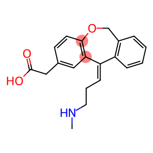 Dibenz[b,e]oxepin-2-acetic acid, 6,11-dihydro-11-[3-(methylamino)propylidene]-, (11Z)-