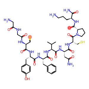 L-Ornithinamide, glycylglycyl-L-cysteinyl-L-tyrosyl-L-phenylalanyl-L-valyl-L-asparaginyl-L-cysteinyl-L-prolyl-, cyclic (3→8)-disulfide (9CI)