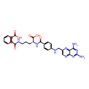 Benzoic acid, 2-[[[(4S)-4-carboxy-4-[[4-[[(2,4-diamino-6-pteridinyl)methyl]amino]benzoyl]amino]butyl]amino]carbonyl]-