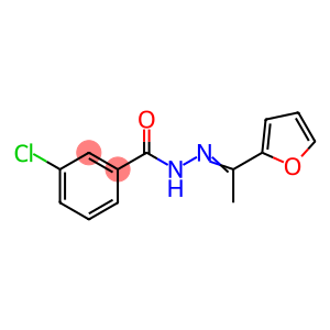 3-chloro-N'-[1-(2-furyl)ethylidene]benzohydrazide