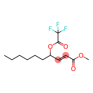 2-Decenoic acid, 4-[(trifluoroacetyl)oxy]-, methyl ester, (E)- (9CI)