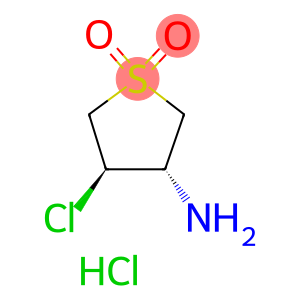 rel-(3R,4S)-3-Amino-4-chlorotetrahydrothiophene 1,1-dioxide hydrochloride