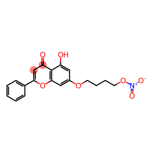 4H-1-Benzopyran-4-one, 5-hydroxy-7-[4-(nitrooxy)butoxy]-2-phenyl-