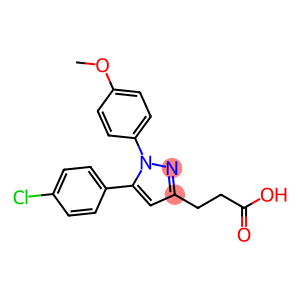 3-(5-(4-chlorophenyl)-1-(4-methoxyphenyl)-1H-pyrazol-3-yl)propanoic acid