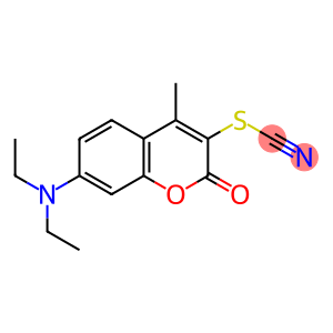 7-diethylamino-4-methyl-3-thiocyanato-chromen-2-one