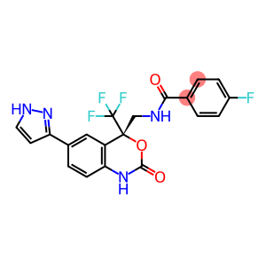 BenzaMide, N-[[(4S)-1,4-dihydro-2-oxo-6-(1H-pyrazol-3-yl)-4-(trifluoroMethyl)-2H-3,1-benzoxazin-4-yl]Methyl]-4-fluoro-