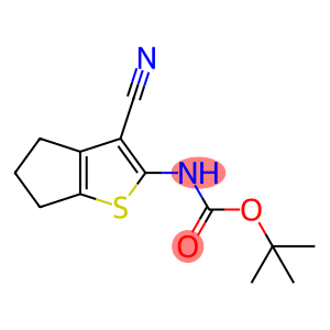 Carbamic acid, (3-cyano-5,6-dihydro-4H-cyclopenta[b]thien-2-yl)-, 1,1-dimethylethyl ester (9CI)