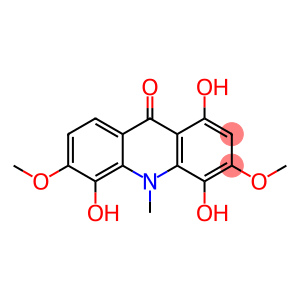 9(10H)-Acridinone, 1,4,5-trihydroxy-3,6-dimethoxy-10-methyl-