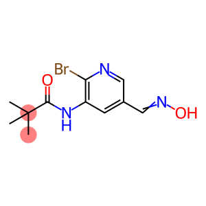N-[2-bromo-5-[(E)-hydroxyiminomethyl]pyridin-3-yl]-2,2-dimethylpropanamide
