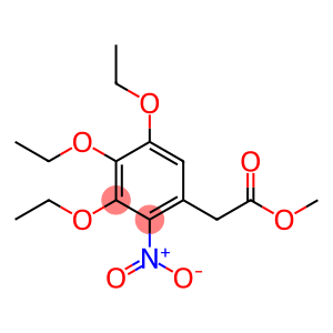 benzeneacetic acid, 3,4,5-triethoxy-2-nitro-, methyl ester