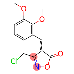 5(4H)-Isoxazolone, 3-(chloromethyl)-4-[(2,3-dimethoxyphenyl)methylene]-