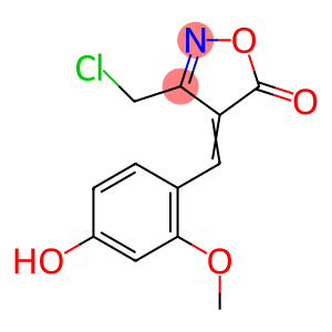 (4E)-3-(chloromethyl)-4-(4-hydroxy-2-methoxybenzylidene)isoxazol-5(4H)-one