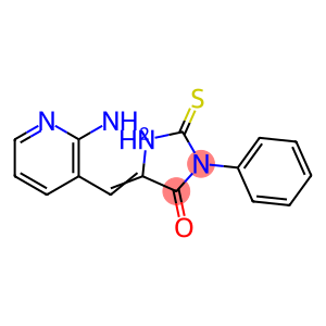 (5E)-5-[(2-aminopyridin-3-yl)methylene]-2-mercapto-3-phenyl-3,5-dihydro-4H-imidazol-4-one