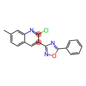 Quinoline, 2-chloro-7-methyl-3-(5-phenyl-1,2,4-oxadiazol-3-yl)-