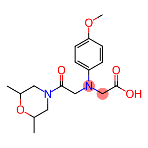 [[2-(2,6-dimethylmorpholin-4-yl)-2-oxoethyl](4-methoxyphenyl)amino]acetic acid