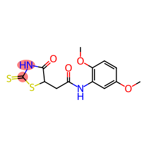 N-(2,5-dimethoxyphenyl)-2-(2-mercapto-4-oxo-4,5-dihydro-1,3-thiazol-5-yl)acetamide